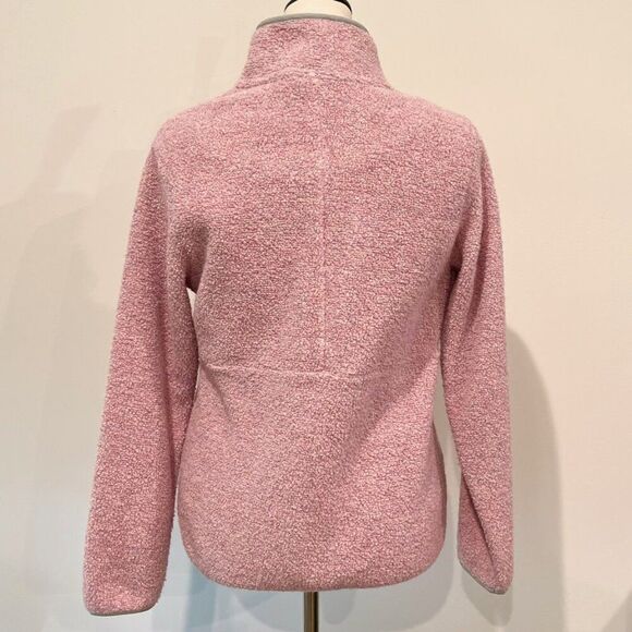 Patagonia Los Gatos 1/4 Zip Fleece Pullover Dusty Pink Fuzzy Winter Jacket Small - Picture 8 of 10